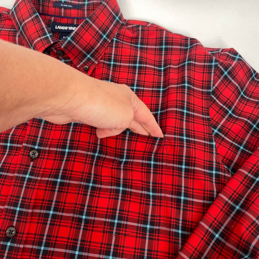 Lands' End XLarge Long Sleeve Button Down Traditional Fit  - Bundle of 3‎ - Picture 8 of 16